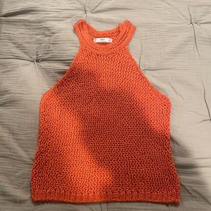 Mango Knit Tank- Orange